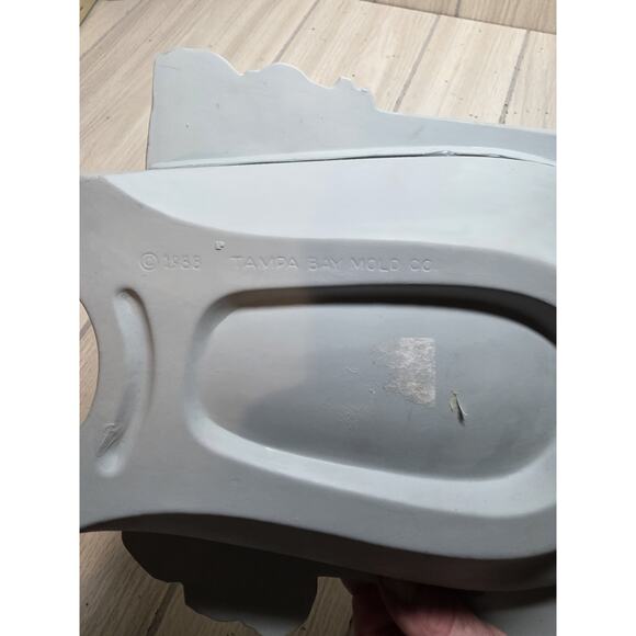 Vtg 1988 Ceramic One Piece Nativity Blue Creche 3D Religious Christmas Handpaint - Picture 8 of 8